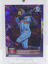تحميل الصورة إلى عارض المعرض، 2022 Bowman Chrome Sapphire Purple 1/25 Byron Buxton #94

