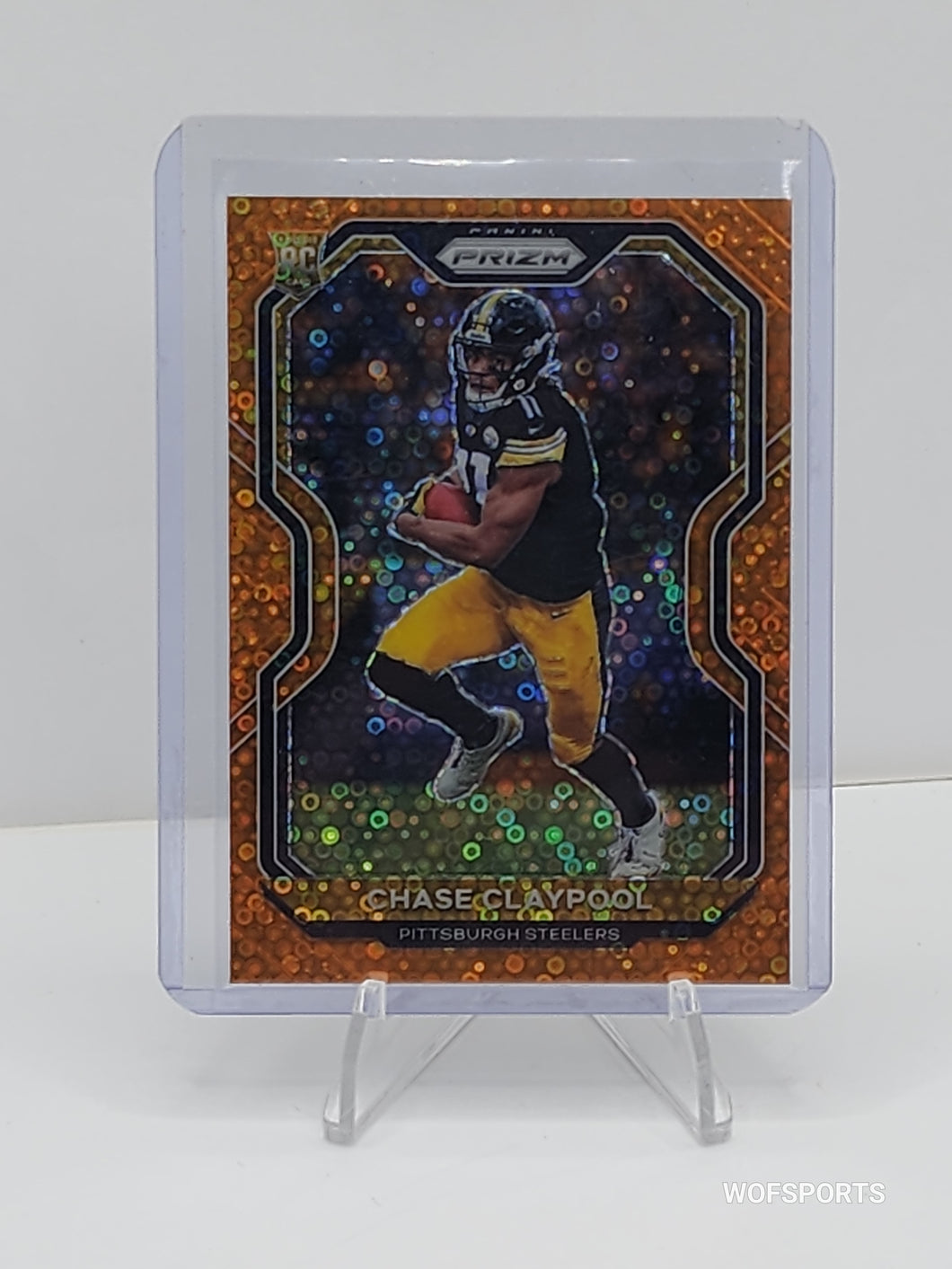 2022 Panini Prizm Chase Claypool Rookie Orange Disco #392 RC SP Pittsburgh Steelers