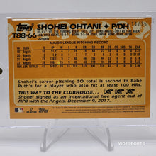 Load image into Gallery viewer, 2023 Topps Series 1 #T88-66 Shohei Ohtani 1988 Design Gold Parallel 11/75
