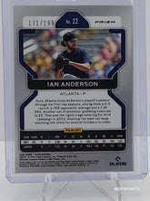 Load image into Gallery viewer, 2022 Panini Prizm Blue Disco 171/199 Ian Anderson #22 Atlanta Braves
