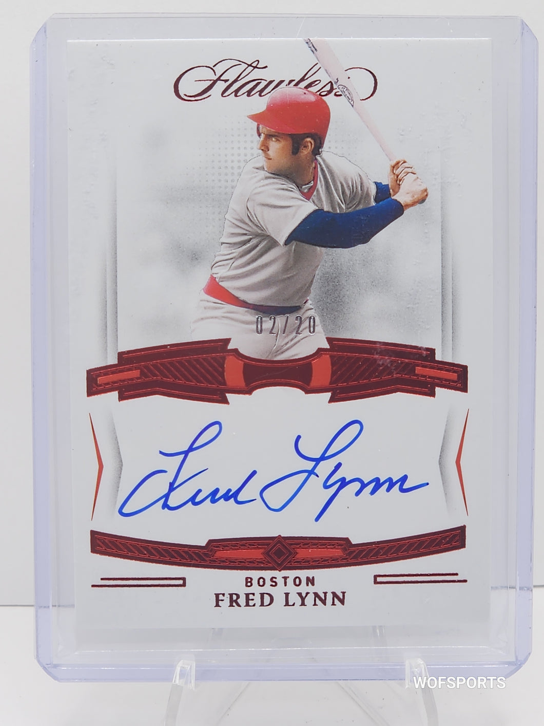 2022 Panini Flawless Flawless Signatures Ruby Fred Lynn FS-FL