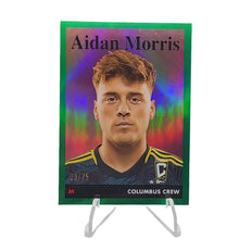 Load image into Gallery viewer, 2023 Topps Chrome MLS 1958 Topps Green Refractor #58T-18 Aidan Morris 63/75 - Columbus Crew
