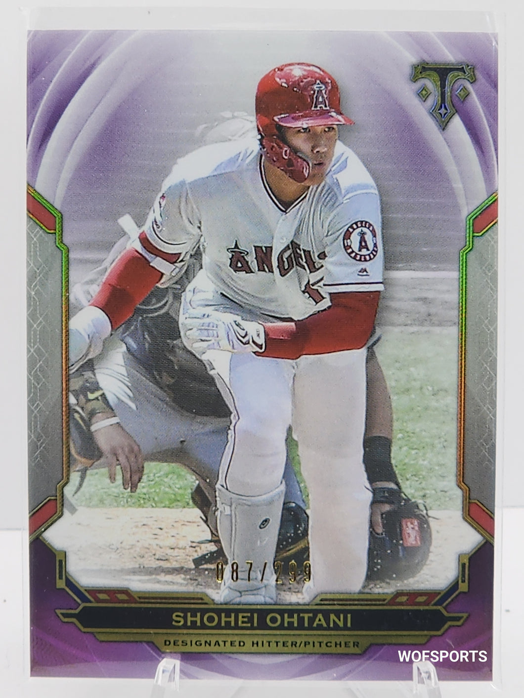 2019 Topps Triple Threads Amethyst Shohei Ohtani #87 Angels #'d 87/299