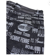 تحميل الصورة إلى عارض المعرض، Homme + Femme Men&#39;s All over Logo Pan Slim fit Stretch Denim Jeans SZ. 38
