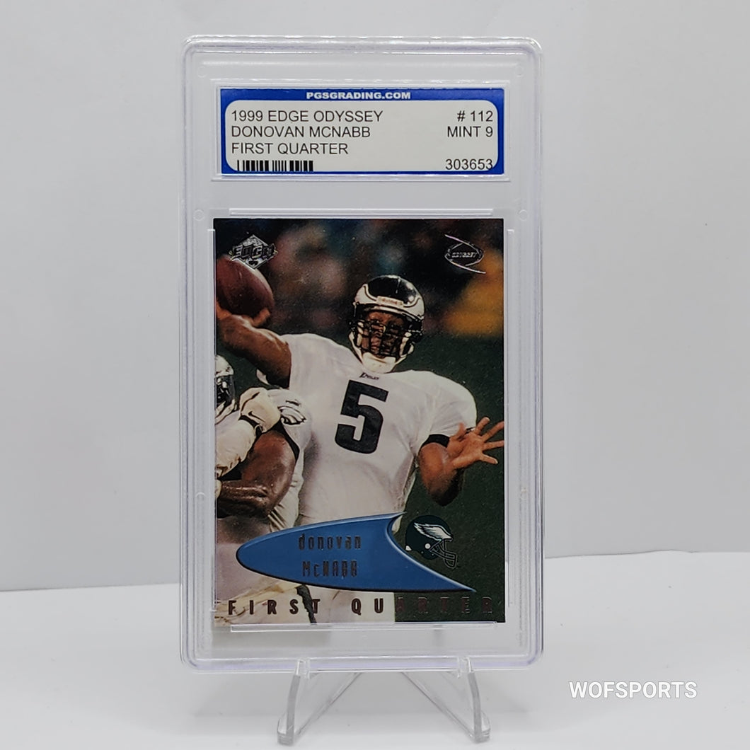 1999 Edge Odyssey Donovan McNabb #112 Philadelphia Eagles PGS 9 Mint