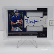 Load image into Gallery viewer, 2019 Panini One 112/125 Daniel Jones #39 RPA Rookie Dual Patch Auto RC
