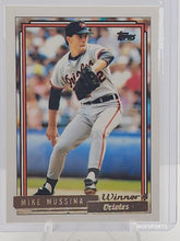 Load image into Gallery viewer, 1992 Topps Winner Mike Mussina #242 Baltimore Orioles
