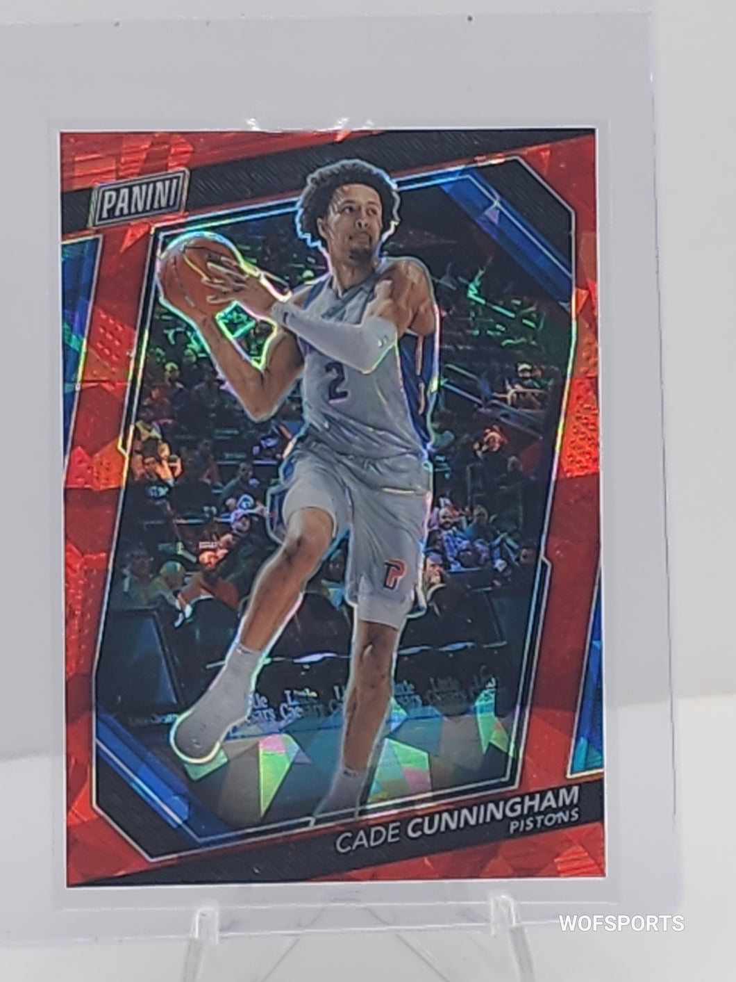 2023 Panini The National Gold Vip Cade Cunningham 67/199 Red Cracked Ice Pistons