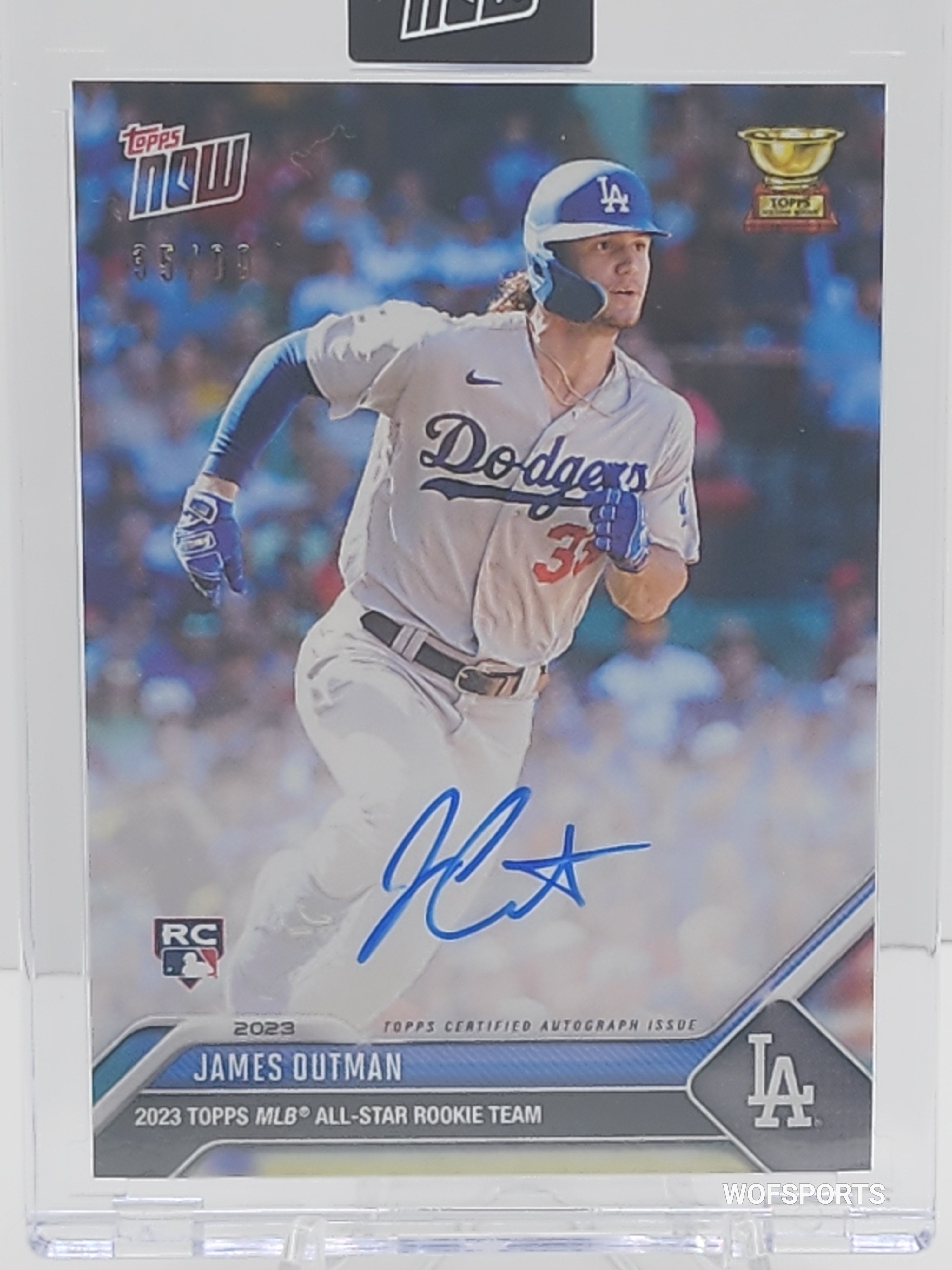 2023 Topps Now Rookie Auto 35/99 James Outman #RC-12A Los Angeles ...