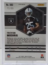 Load image into Gallery viewer, 2021 Panini Mosaic Blue #383 Trevon Moehrig 71/99 Rookies Las Vegas Raiders
