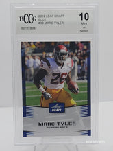 将图片加载到图库查看器，2012 Leaf Draft Blue Marc Tyler #30 Rookie RC RATED 10 BCCG
