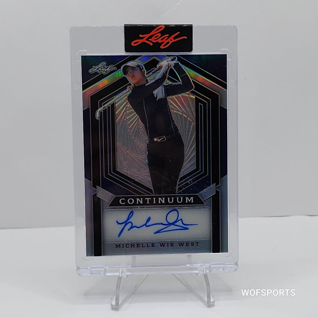 ميشيل وي ويست 2023 Leaf Continuum Autograph Auto #'d 36/42 - LPGA Tour Golf