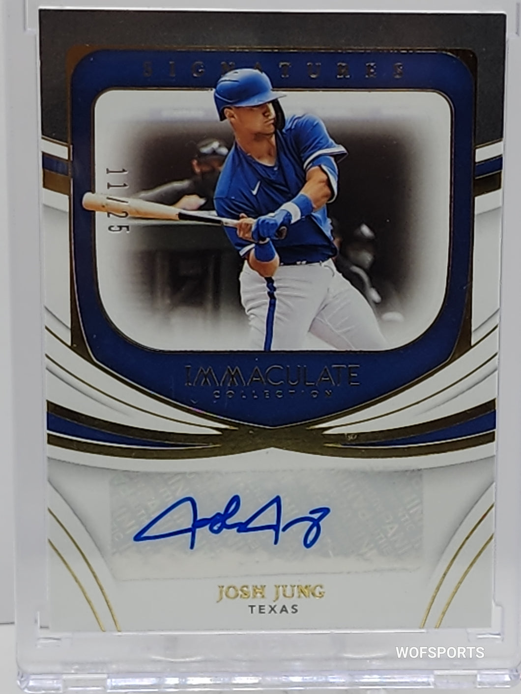 2022 Panini Immaculate Signature 11/25 Josh Jung Auto #IS-JJ