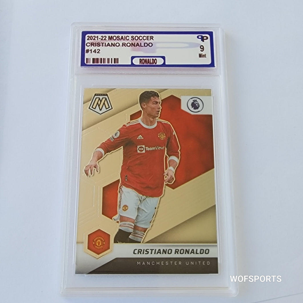 Cristiano Ronaldo 2021-22 Panini Mosaic English Premier League #142 Parish 9 Mint