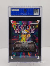 将图片加载到图库查看器，2021 Panini Prizm Hype #H5 JUSTIN JEFFERSON Minnesota Vikings ISA 9 Mint
