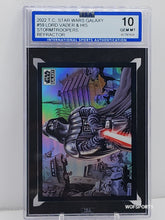 Load image into Gallery viewer, 2022 Topps Chrome Star Wars Galaxy #59 Lord Vader &amp; His Stormtroopers Refractor ISA GEM MINT 10
