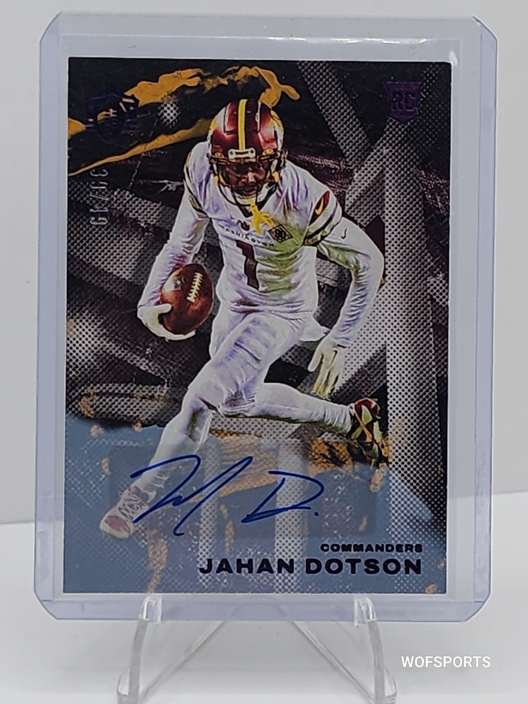 2022 Panini Chronicles Gridiron King Auto Rookie /49 Jahan Dotson RC #GK-9 Washington Commanders