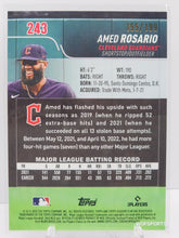 Load image into Gallery viewer, 2022 Topps Stadium Chrome /199 Amed Rosario #243 Cleveland Indians
