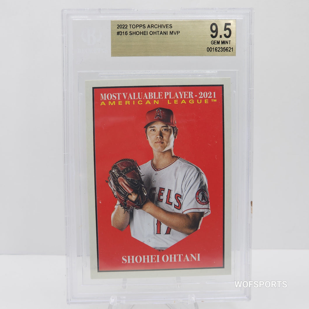 أرشيفات Topps لعام 2022 Shohei Ohtani MAP #316 BGS 9.5 Gem Mint