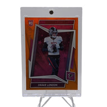 Load image into Gallery viewer, 2022 Rookies and Stars Drake London Orange RC /175 #112 Atlanta Falcons
