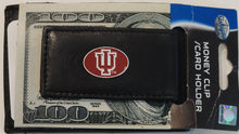 将图片加载到图库查看器，Indiana Hoosiers Leather Cash &amp; Cardholder
