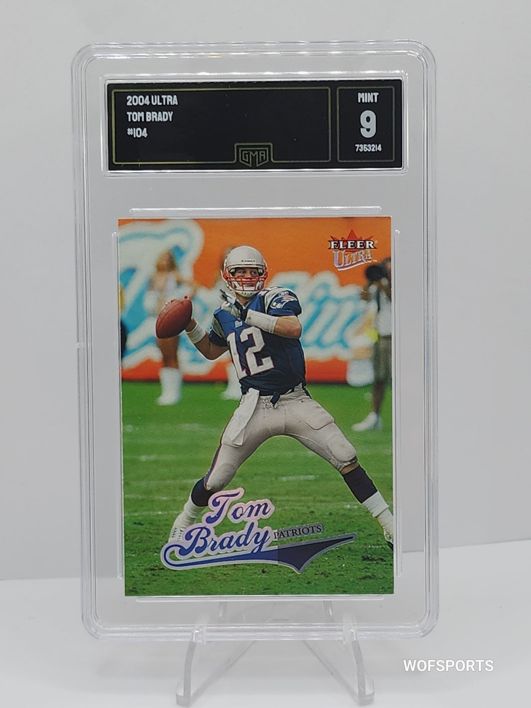 2004 Fleer Ultra Tom Brady #104 New England Patriots GMA 9 Mint