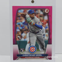 Load image into Gallery viewer, 2023 Bowman Fuchsia /299 Christopher Morel #34 Rookie RC Chicago Cubs
