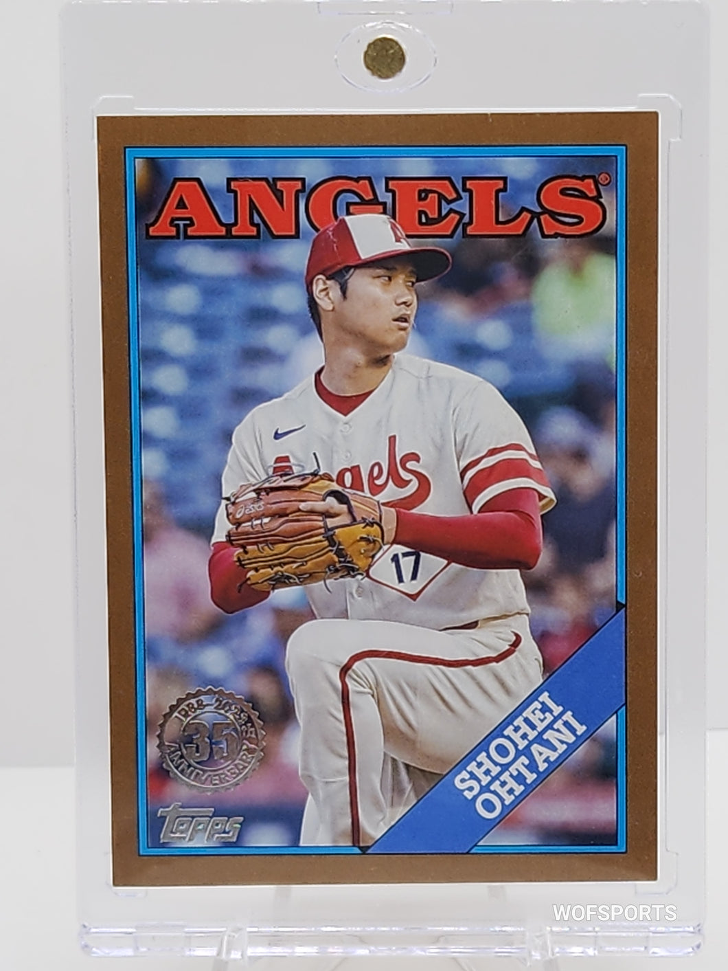 2023 Topps Series 1 #T88-66 Shohei Ohtani 1988 Design Gold Parallel 11/75