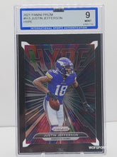 将图片加载到图库查看器，2021 Panini Prizm Hype #H5 JUSTIN JEFFERSON Minnesota Vikings ISA 9 Mint
