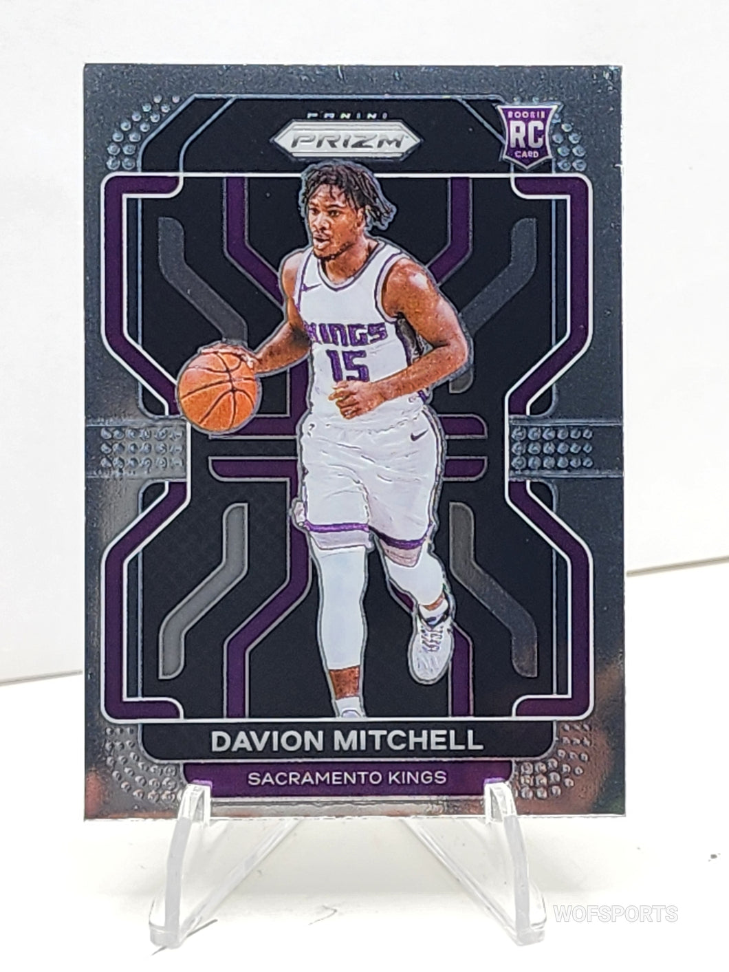 2021-22 Panini Select Silver Prizm Davion Mitchell RC #312 Sacramento Kings