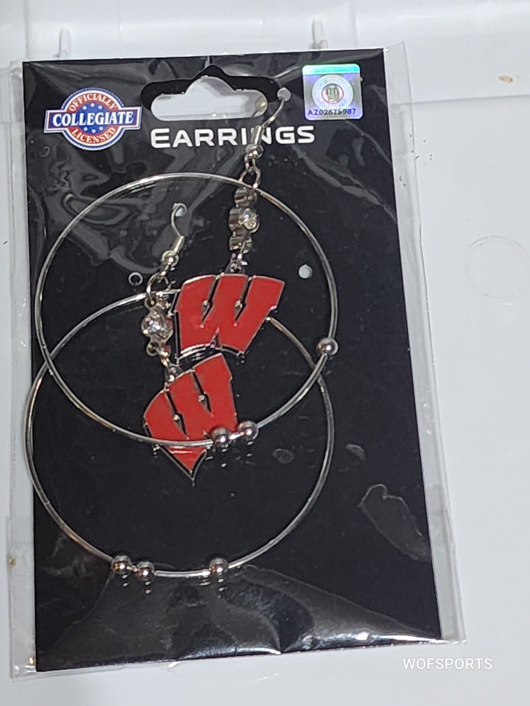 Wisconsin Badgers Dangle Earrings