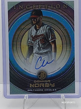 تحميل الصورة إلى عارض المعرض، 2022 Bowman Inception Connor Norby Autographed 177/250 #PA-CN Baltimore Orioles
