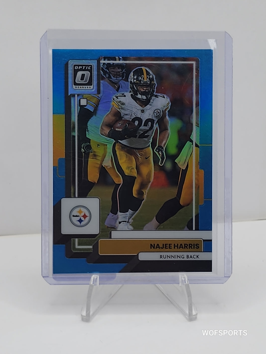 2022 Panini Optic Najee Harris #164 Rated Rookie Blue Holo Prizm /299 Steelers