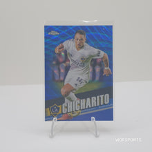 Load image into Gallery viewer, 2022 Topps Chrome MLS Blue Wave Refractor 153/199 Chicharito #127 LA Galaxy
