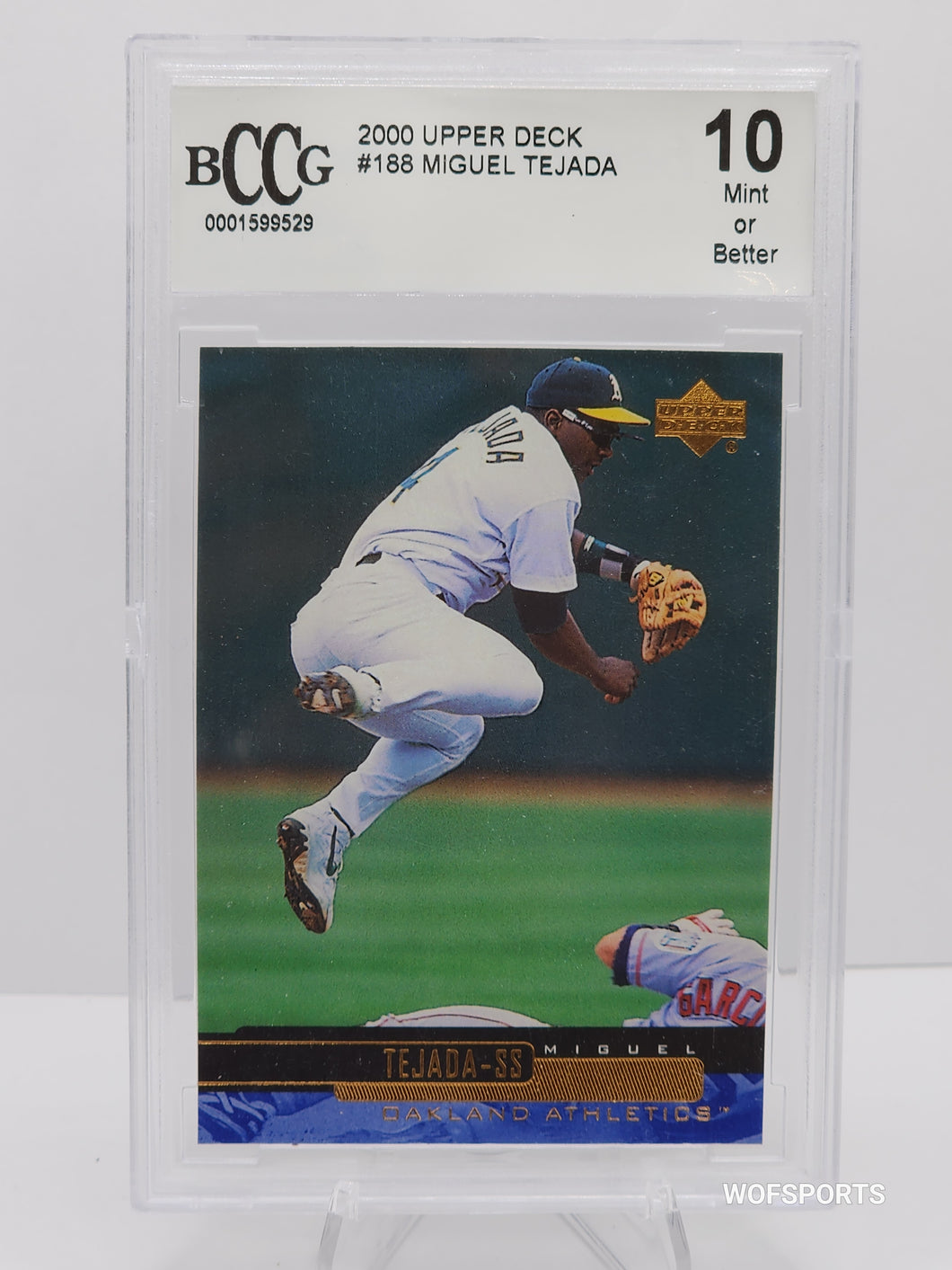 2000 Upper Deck Miguel Tejada #188 Oakland Athletics BCCG 10 Gem Mint
