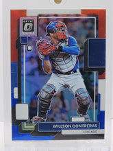 تحميل الصورة إلى عارض المعرض، 2021 Panini Donruss Optic Red White &amp; Blue / 199 Willson Contreras #145 Chicago White Sox
