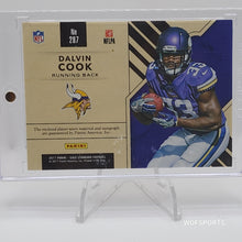 Load image into Gallery viewer, 2017 Panini Gold Standard Triple Relic RC Auto 31/49 Dalvin Cook #287 Minnesota Vikings
