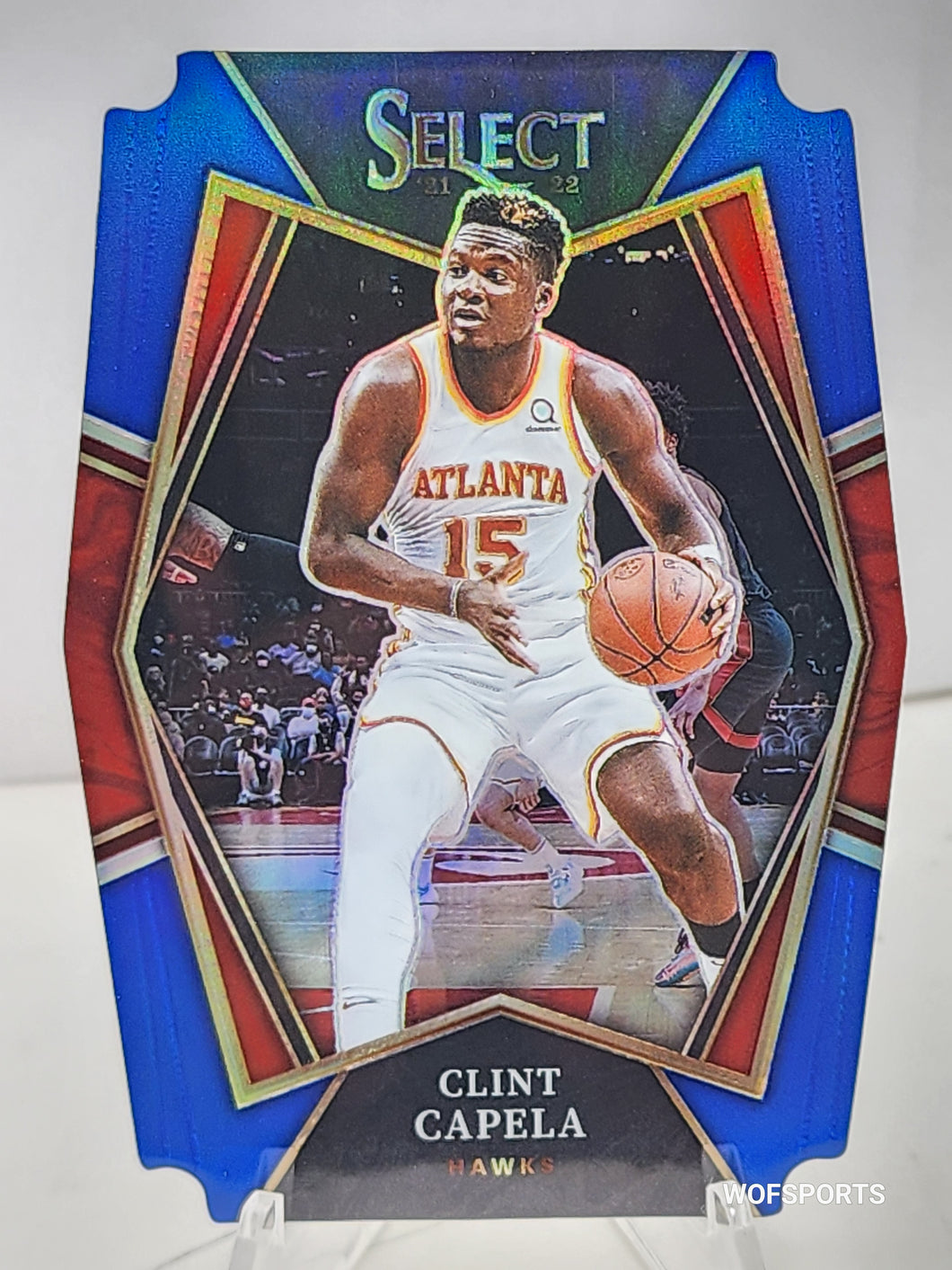 2021-22 Panini Select Blue Die-Cut 65/249 Clint Capela #166 Atlanta Hawks