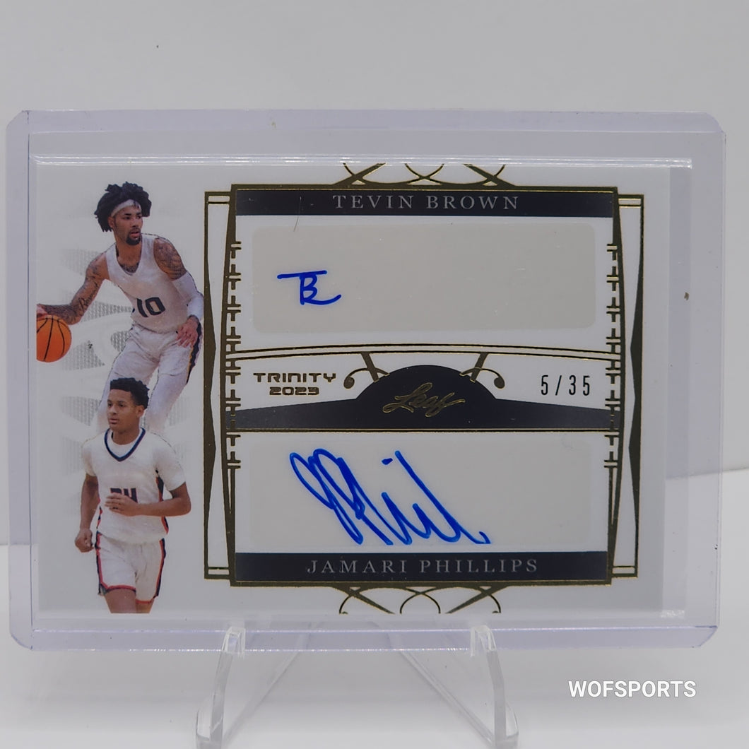 2023 Leaf Trinity Rookies RC Auto #BA-JB! Jamaree Bouyea Miami Heat /35