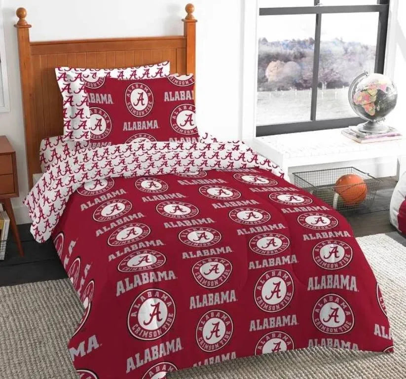 Alabama Crimson Tide Rotary Twin Bed In Bags