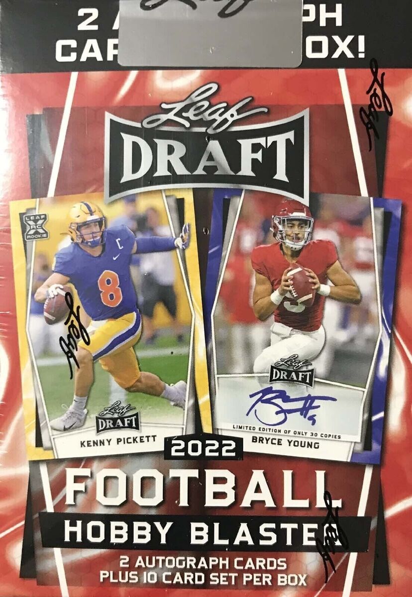 2022 Leaf Draft Football Trading Card Hobby Blaster Box