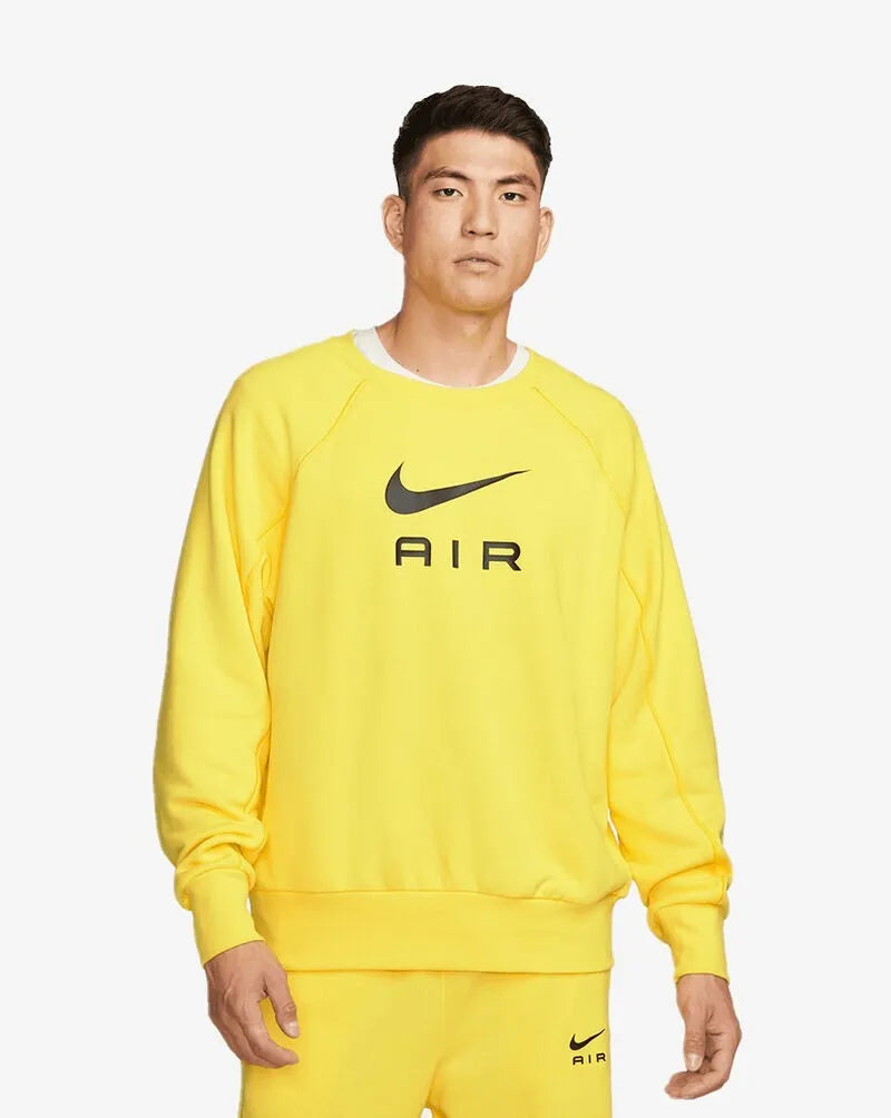 Nike NSW Air Yellow French Terry Sweatshirt Men’s Size Small