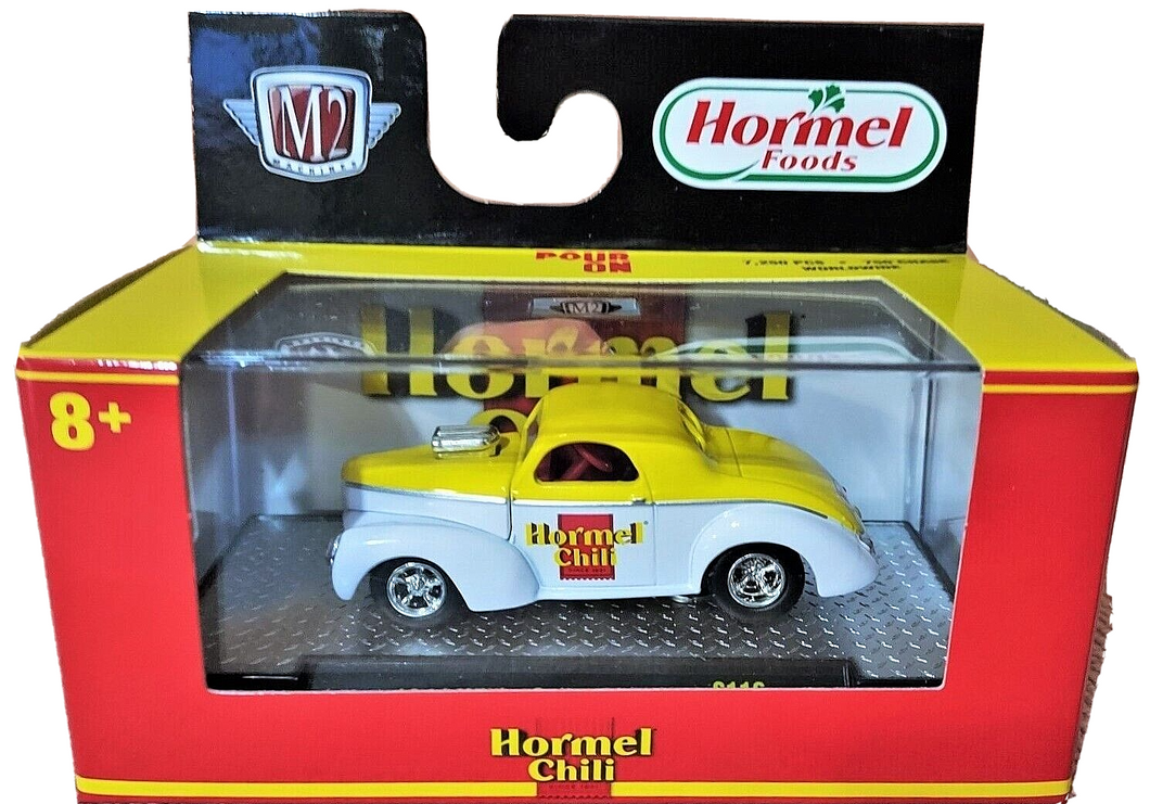 2023 M2 Machines 1941 Willys Coupe Hormel Chili
