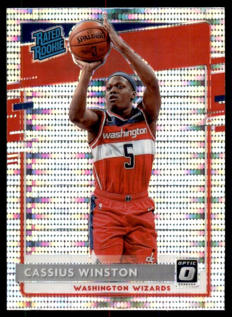 2020-21 Donruss Optic Fanatics Rated Rookies Cassius Winston #198 Washington Wizards