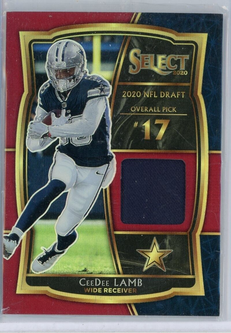 2020 Panini Select Ceedee Lamb Draft Selection Maroon #DS-CDL RC Cowboys Patch