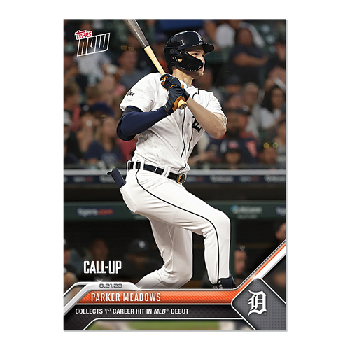 Parker Meadows - 2023 MLB TOPPS NOW Card 744 CALL-UP - walk-of-famesports