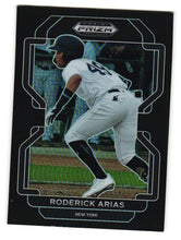 Load image into Gallery viewer, 2022 Panini Prizm Draft Pick Roderick Arias Black Prizms #132 New York Yankees 38
