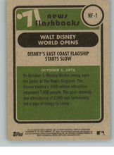 Load image into Gallery viewer, Walt Disney World Opens 2020 Topps Heritage Baseball Flashbacks Baseball Card #NF1
