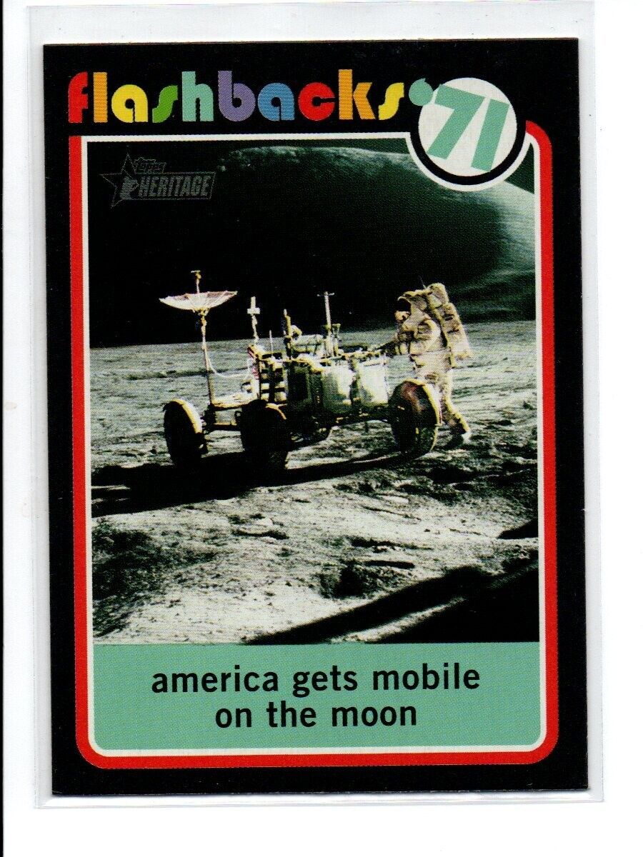 Lunar Roving Vehicle 2020 Topps Heritage Baseball Flashbacks Baseball Card #NF13