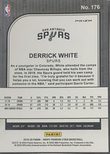 Load image into Gallery viewer, 2019-20 Hoops Premium Stock Derrick White Silver Prizm #176 San Antonio Spurs
